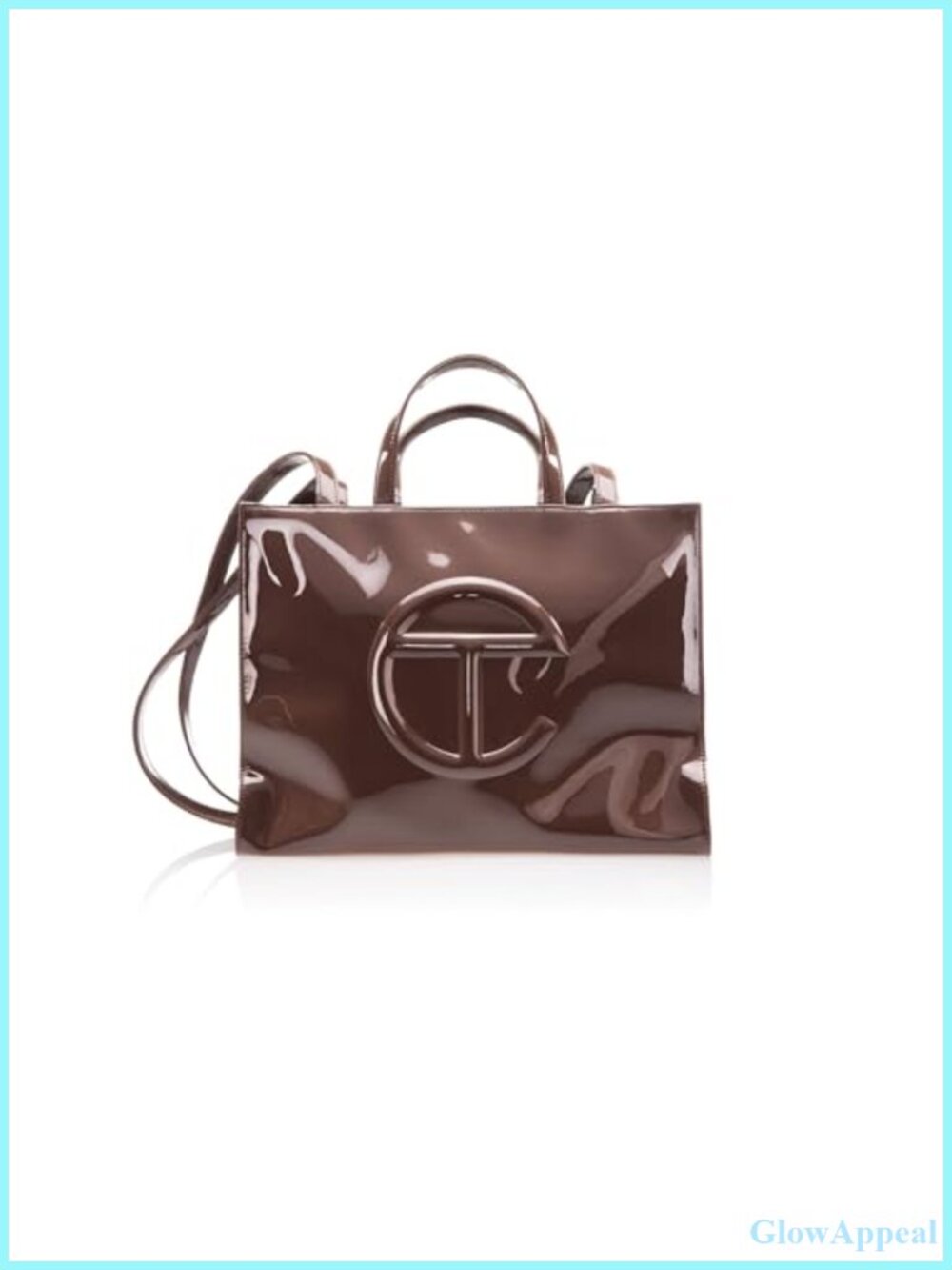 Telfar Medium Shopping Bag Faux Leather Tote Handbag Crossbody